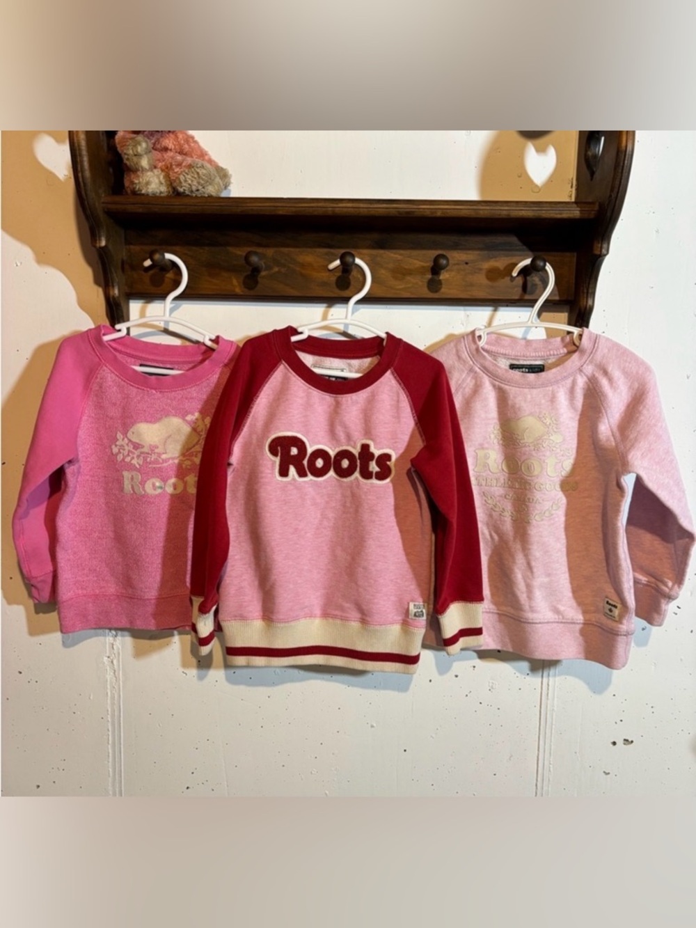 Roots Kids Pink & Red Sweater Bunde
